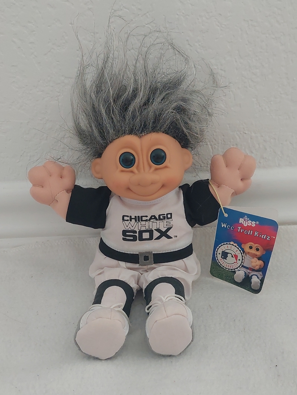 RUSS "CHICAGO WHITE SOX"  Wee Troll Kidz Good Luck Troll NWT